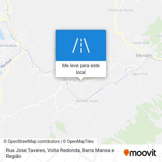 Rua José Tavares mapa
