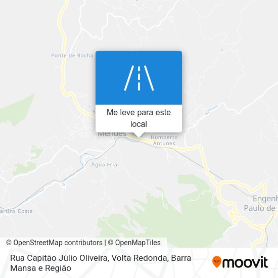 Rua Capitão Júlio Oliveira mapa