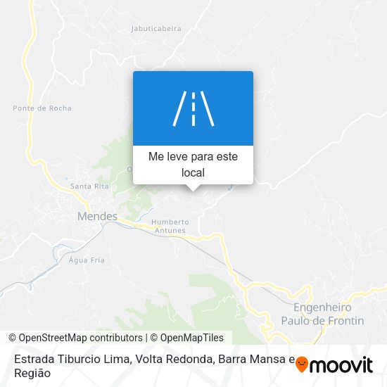 Estrada Tiburcio Lima mapa