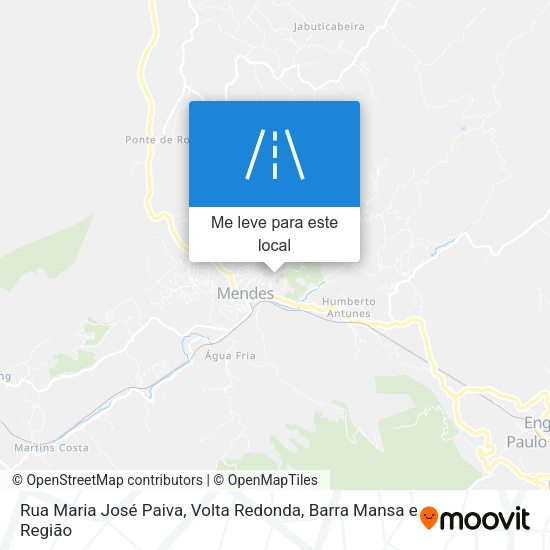 Rua Maria José Paiva mapa