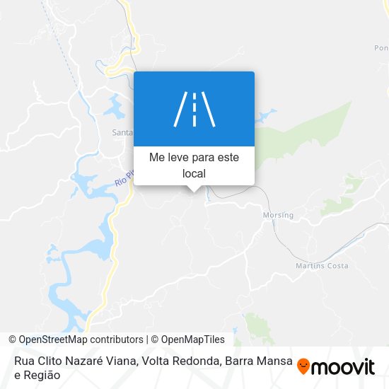 Rua Clito Nazaré Viana mapa