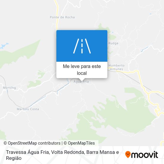 Travessa Água Fria mapa