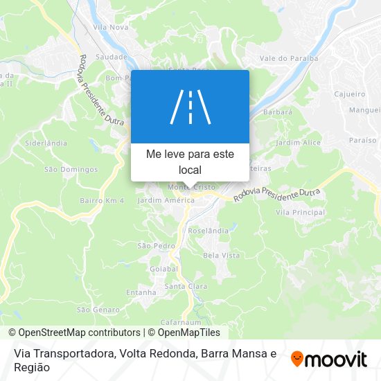 Via Transportadora mapa