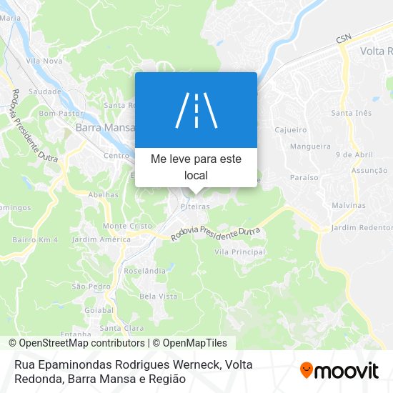 Rua Epaminondas Rodrigues Werneck mapa