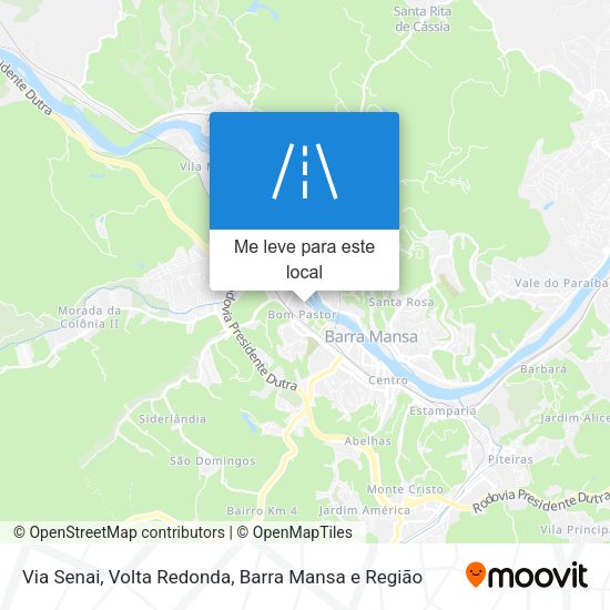 Via Senai mapa