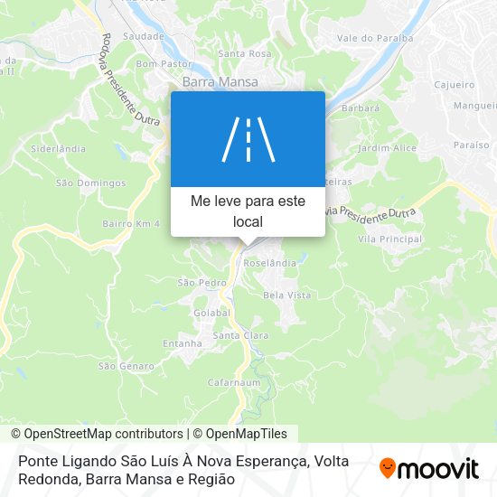Ponte Ligando São Luís À Nova Esperança mapa