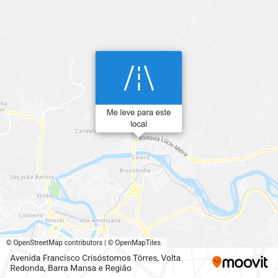 Avenida Francisco Crisóstomos Tôrres mapa