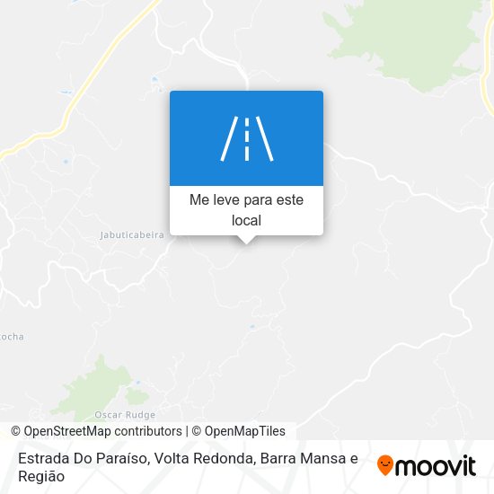 Estrada Do Paraíso mapa