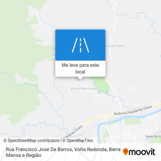 Rua Francisco José De Barros mapa