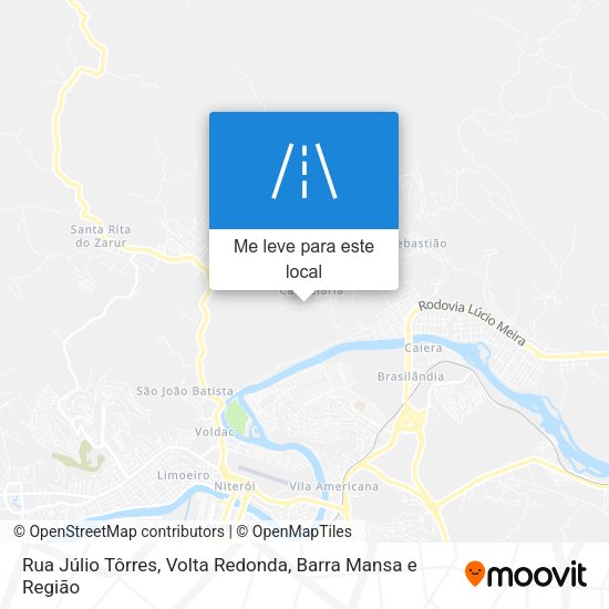 Rua Júlio Tôrres mapa