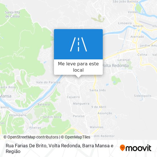 Rua Farias De Brito mapa