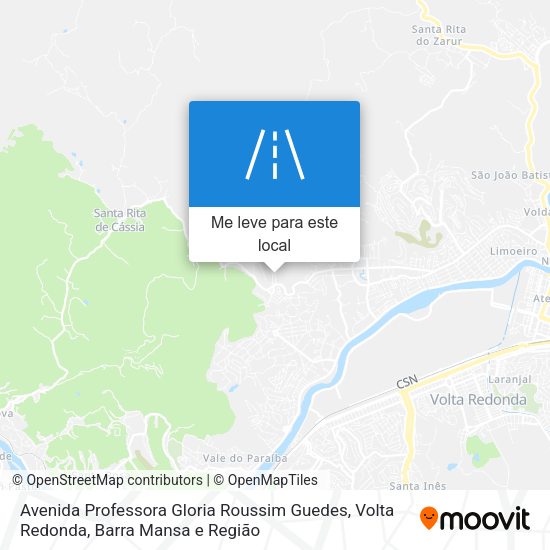 Avenida Professora Gloria Roussim Guedes mapa