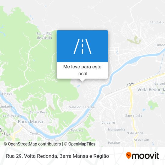 Rua 29 mapa
