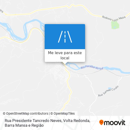 Rua Presidente Tancredo Neves mapa