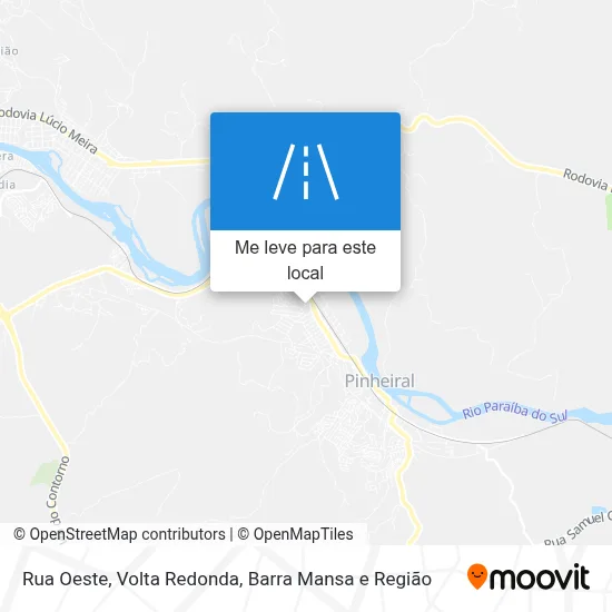 Rua Oeste mapa