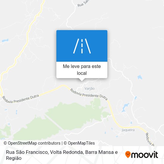 Rua São Francisco mapa
