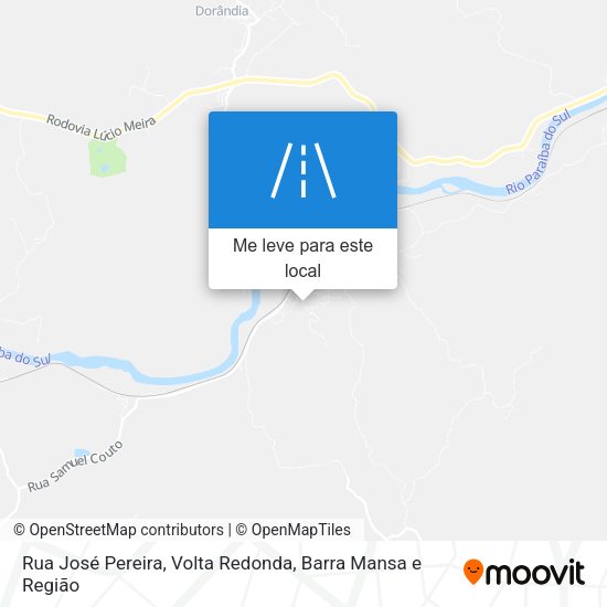 Rua José Pereira mapa