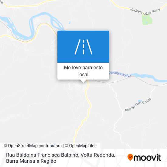 Rua Baldoina Francisca Balbino mapa