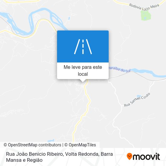 Rua João Benicio Ribeiro mapa