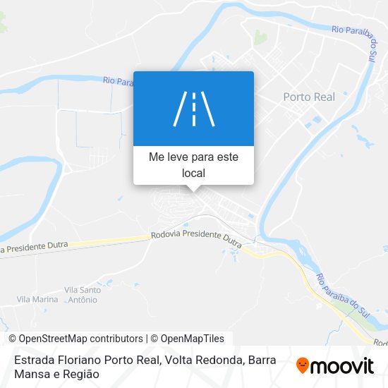 Estrada Floriano Porto Real mapa
