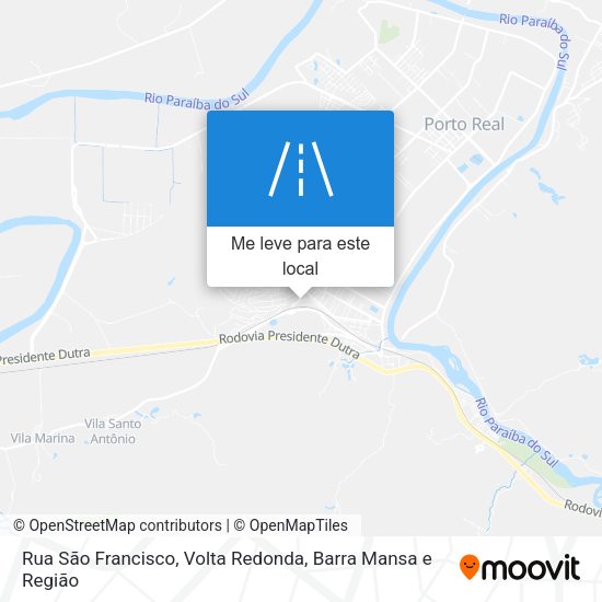 Rua São Francisco mapa