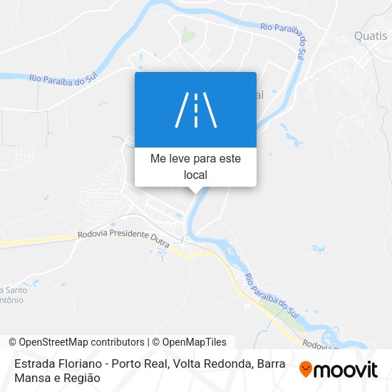 Estrada Floriano - Porto Real mapa