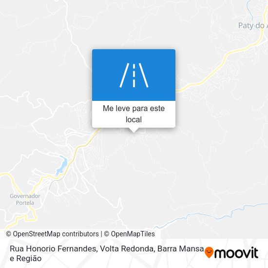 Rua Honorio Fernandes mapa