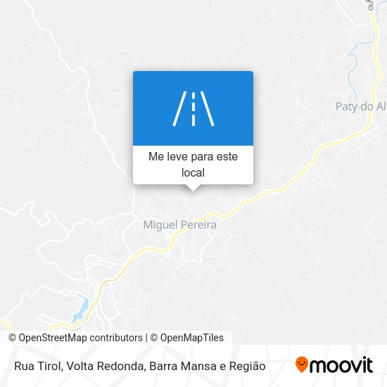 Rua Tirol mapa