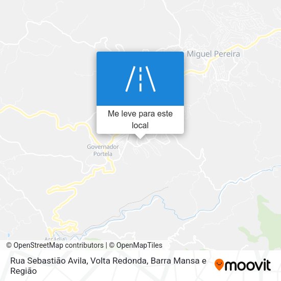 Rua Sebastião Avila mapa
