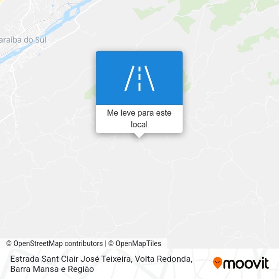 Estrada Sant Clair José Teixeira mapa