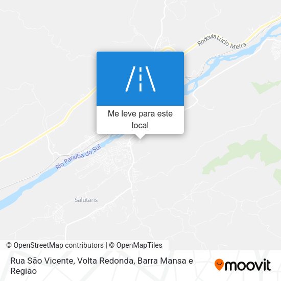Rua São Vicente mapa