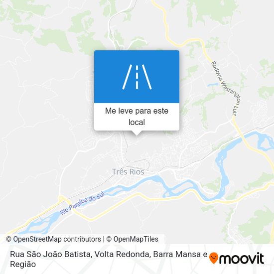 Rua São João Batista mapa