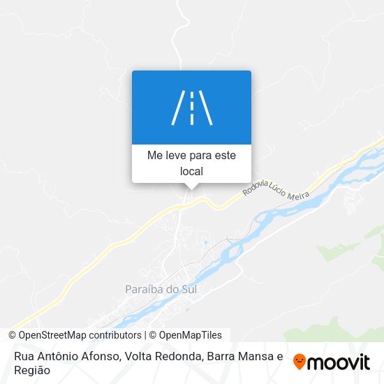 Rua Antônio Afonso mapa