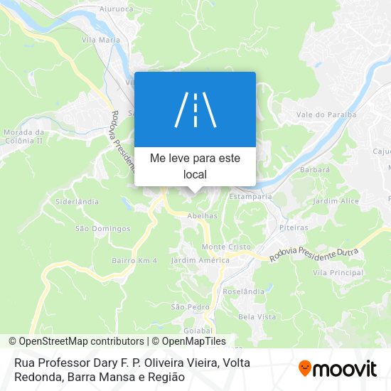 Rua Professor Dary F. P. Oliveira Vieira mapa