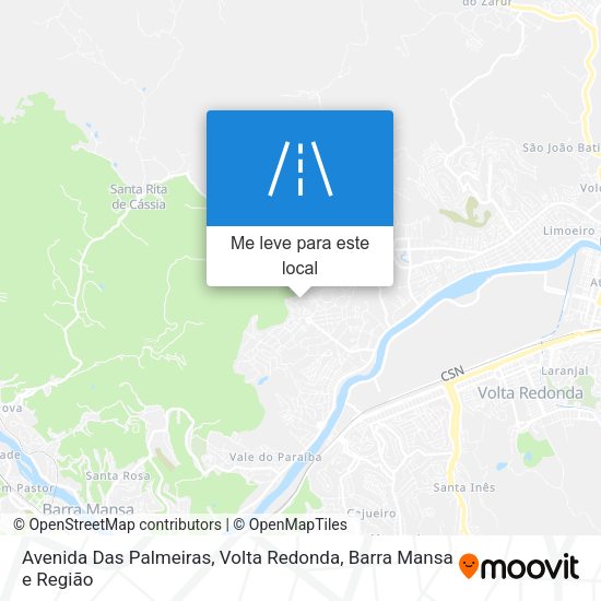 Avenida Das Palmeiras mapa