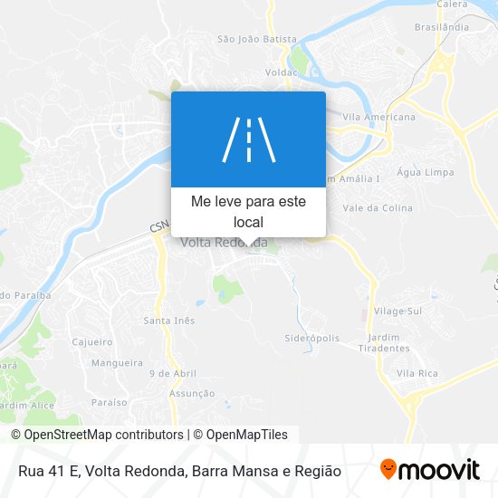 Rua 41 E mapa