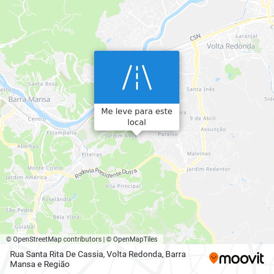 Rua Santa Rita De Cassia mapa