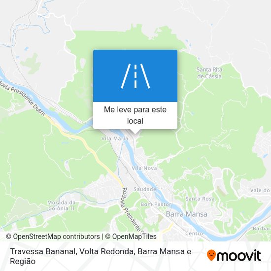 Travessa Bananal mapa
