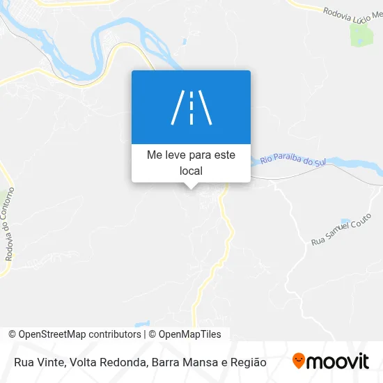 Rua Vinte mapa