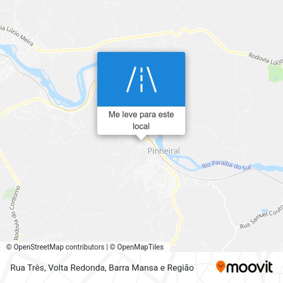 Rua Três mapa