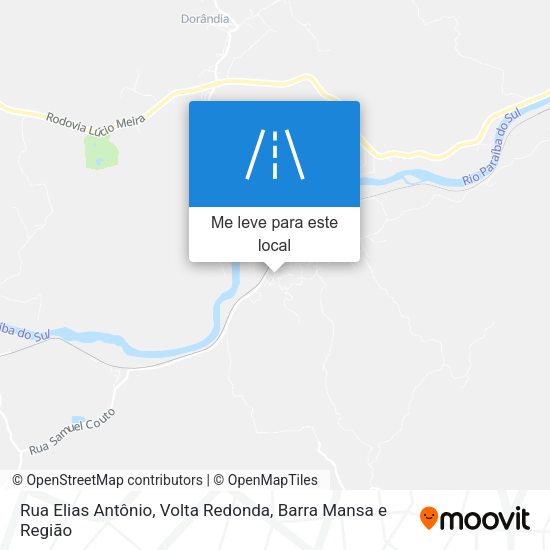 Rua Elias Antônio mapa