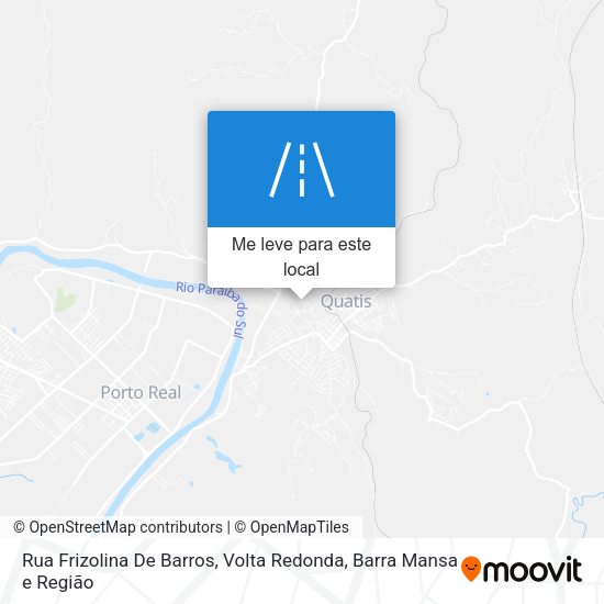 Rua Frizolina De Barros mapa