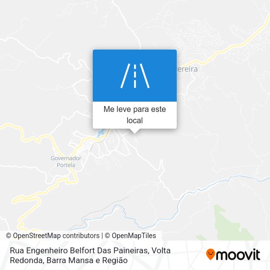 Rua Engenheiro Belfort Das Paineiras mapa