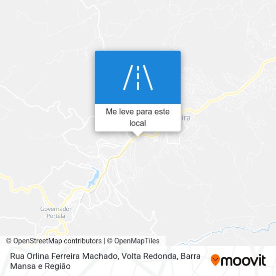Rua Orlina Ferreira Machado mapa