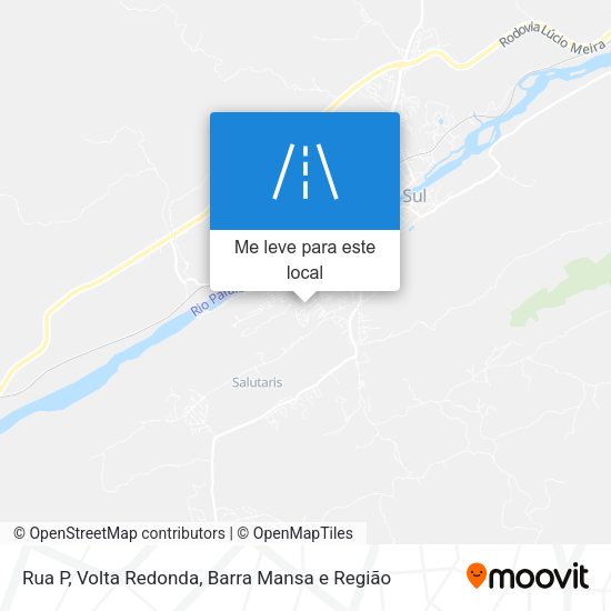 Rua P mapa