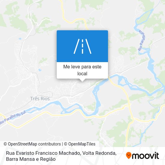 Rua Evaristo Francisco Machado mapa