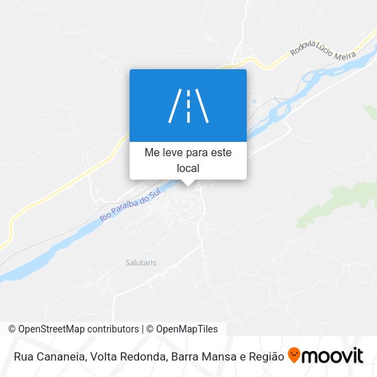 Rua Cananeia mapa