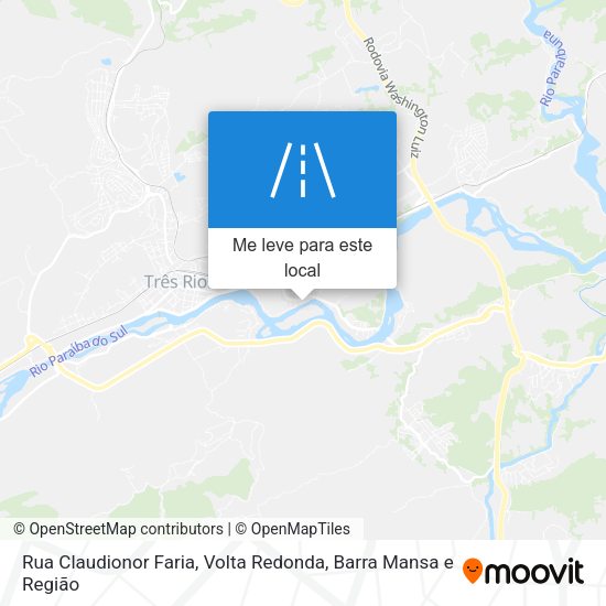 Rua Claudionor Faria mapa
