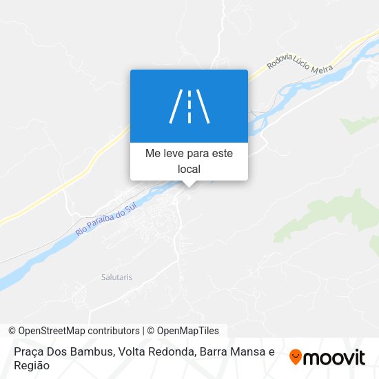 Praça Dos Bambus mapa
