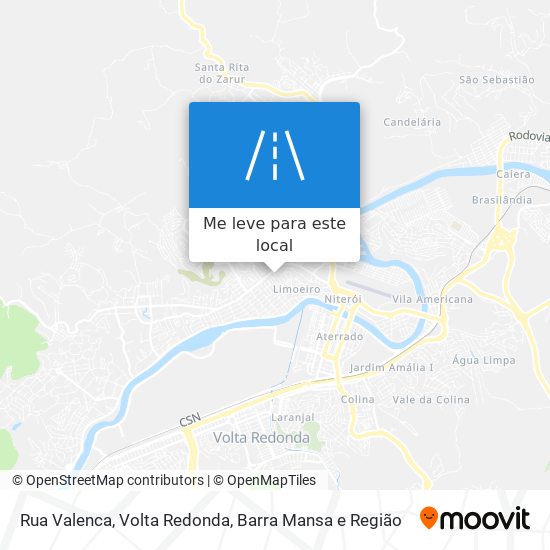 Rua Valenca mapa